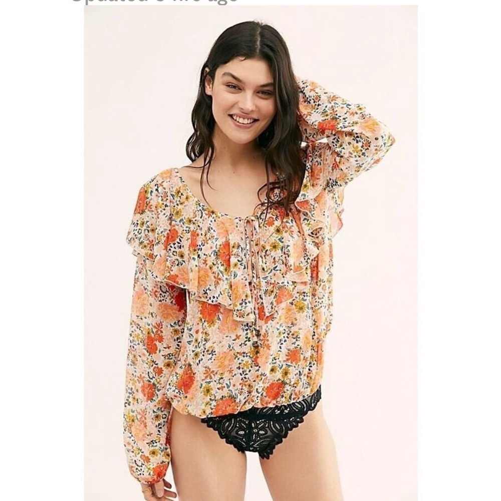 INTIMATELY by FREE PEOPLE Say It‎ To Me Bodysuit in Ivory Combo
